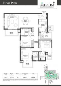M3M Merlin - Floor plan