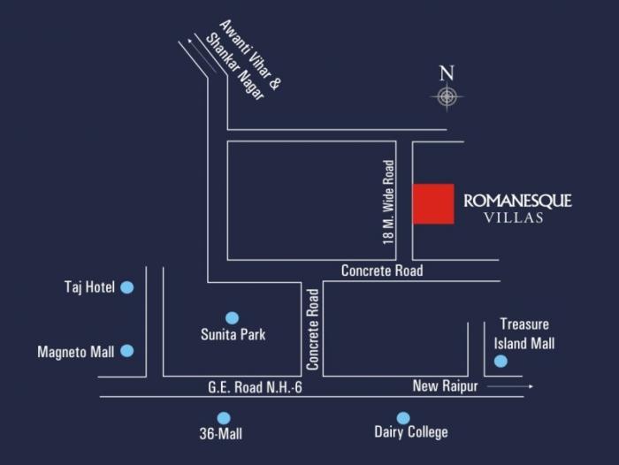 Romanesque Villas - Locality
