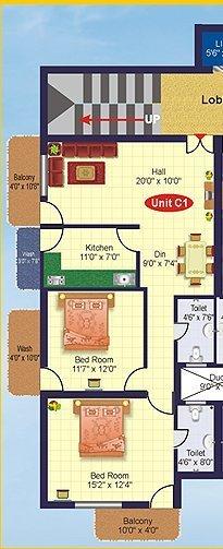Harshit C Complex - Floor Plan