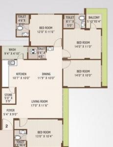 Shreepad Antillia - Floor plan