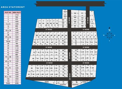 Vasantham Nagar Plots - Master Plan