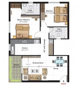 Ashiana Navrang - Floor plan