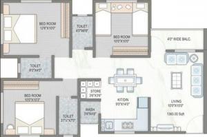 Aditya Vrundavan Heights - Floor plan