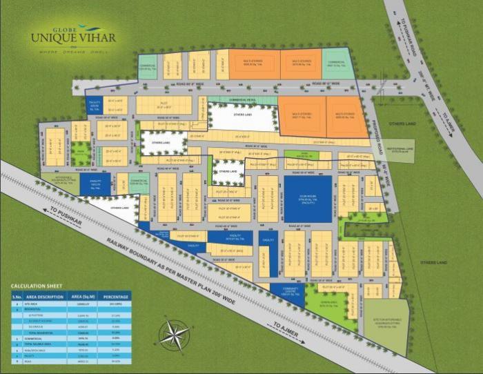 Globe Unique Vihar - Master Plan
