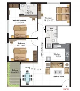 Ashiana Navrang - Floor plan
