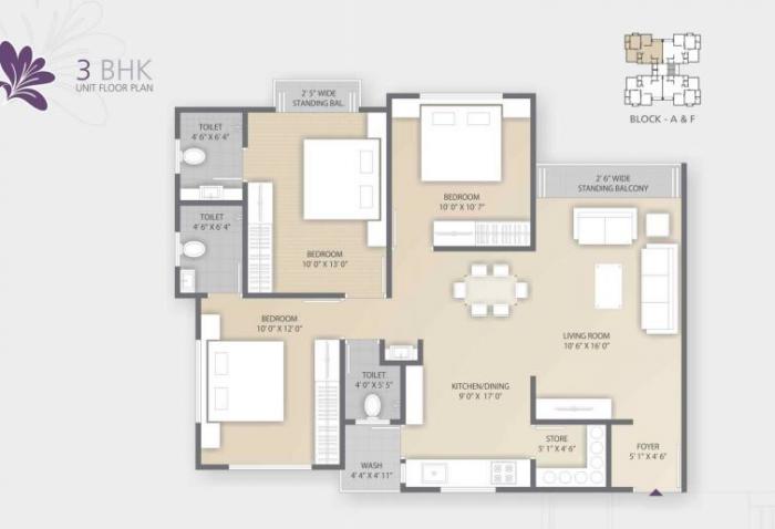 Sahajanand Iris - Floor Plan