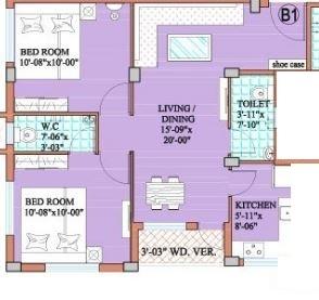 Pacific Madhuri - Floor Plan