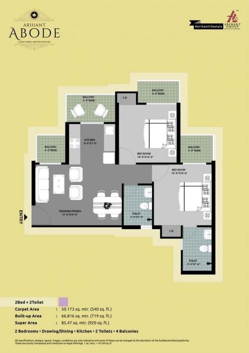 Arihant Abode - Floor Plan