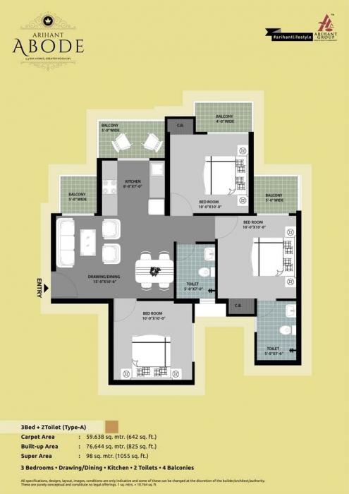 Arihant Abode - Floor Plan