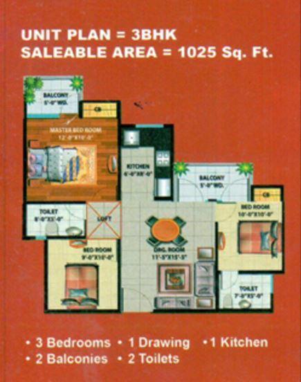 Pragati Devika Skypers II - Floor Plan