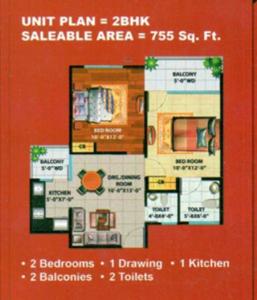 Pragati Devika Skypers II - Floor plan