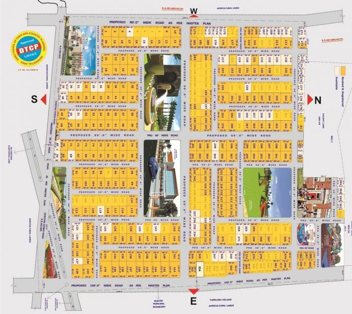Rowfin Brundhavan Gardens - Master Plan