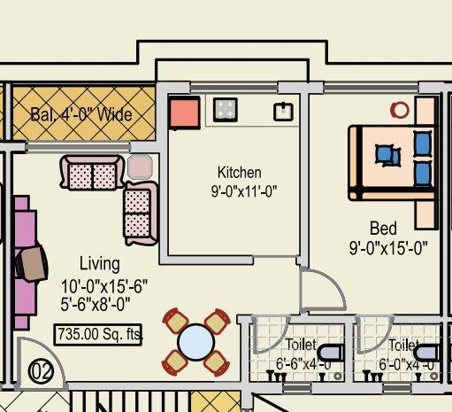 SP Nilkshada Nivas - Floor Plan