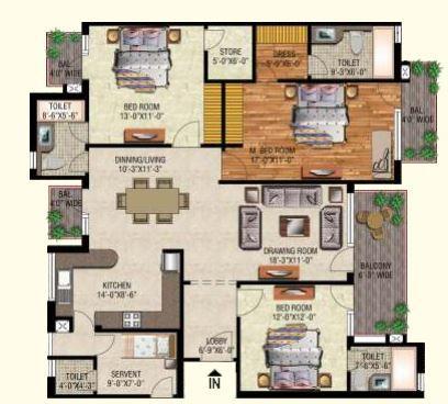 Raj Surya Elegance - Floor Plan