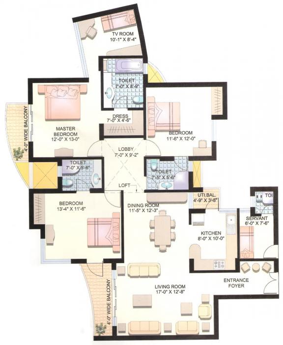 Parsvnath Planet - Floor Plan