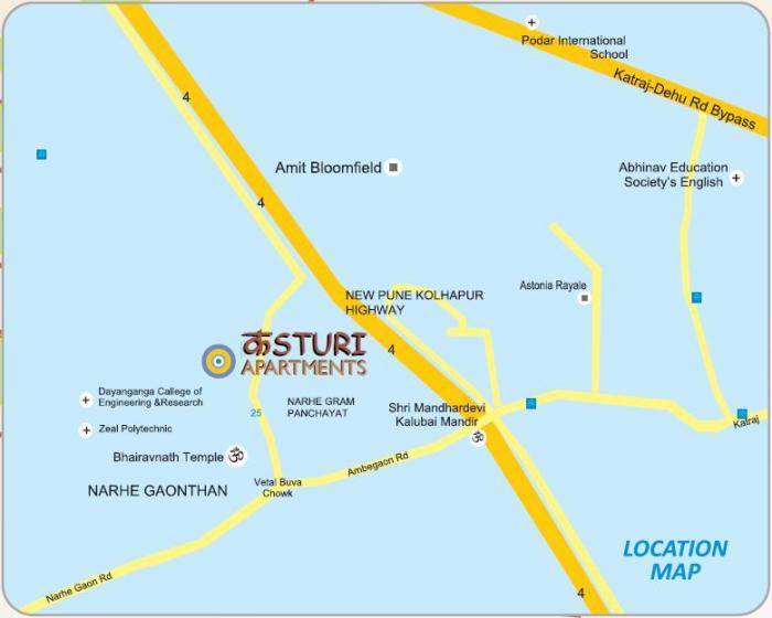 Om Kasturi Apartment - Locality