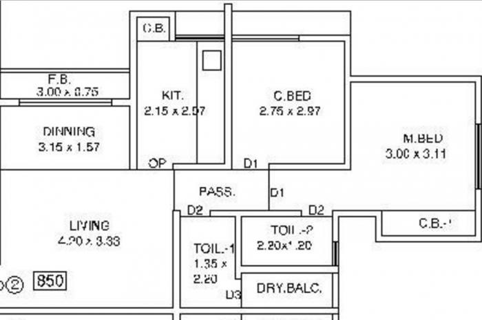 Kavya Residency - Floor Plan