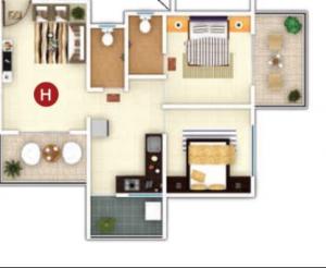 Sky Sparsh Regency - Floor plan