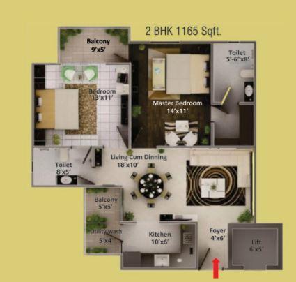 Hi View Krishna Valley - Floor Plan