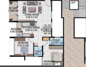 Karda Hari Aakruti - Floor plan