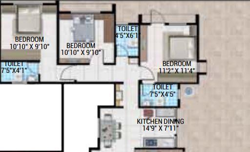 Karda Hari Aakruti - Floor Plan