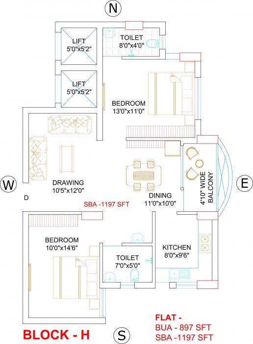 Dion River Front Phase II - Floor Plan