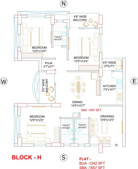 Dion River Front Phase II - Floor Plan