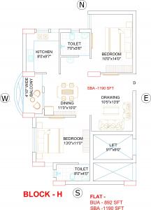 Dion River Front Phase II - Floor plan