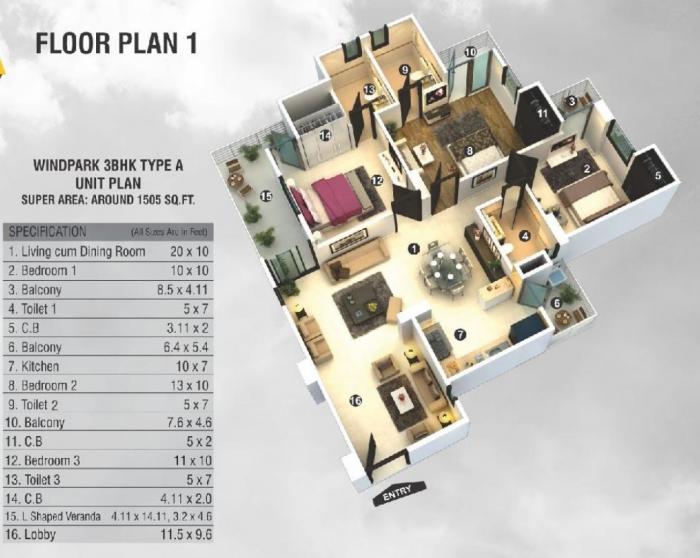 KVD Wind Park - Floor Plan