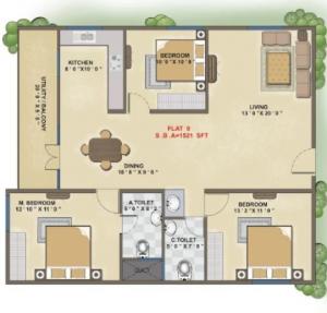 Aashrayaa Ruby - Floor plan