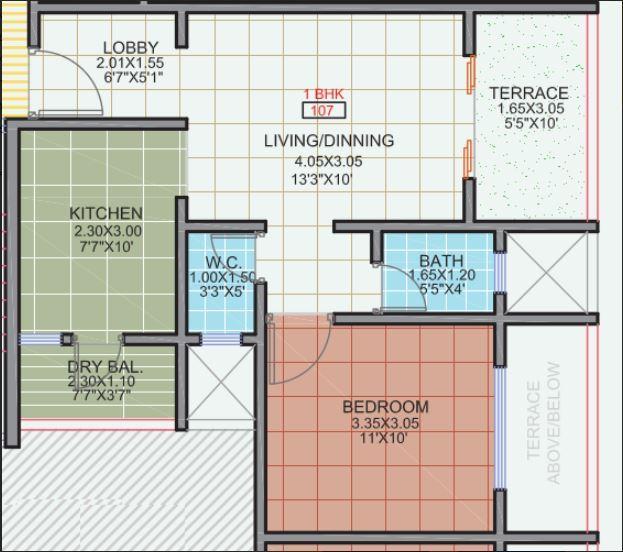 Size Masters Dewdrop - Floor Plan