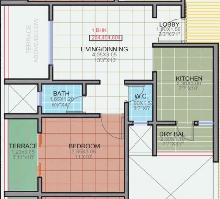 Size Masters Dewdrop - Floor Plan