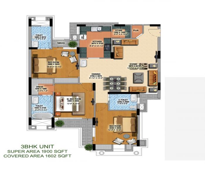 MI Rustle Court - Floor Plan