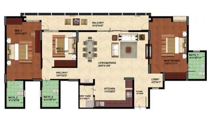 Oceanus Tranquil - Floor Plan