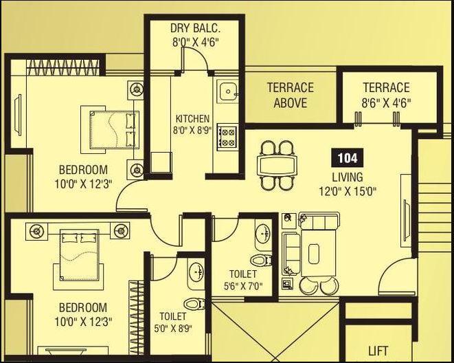 Pushpganga Pooja Enclave - Floor Plan