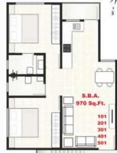 Akshar Enclave - Floor plan