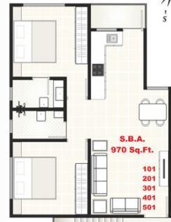 Akshar Enclave - Floor Plan