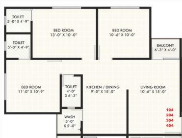 Akshar Enclave - Floor Plan