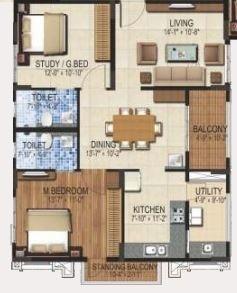 DSR Lotus Towers - Floor plan