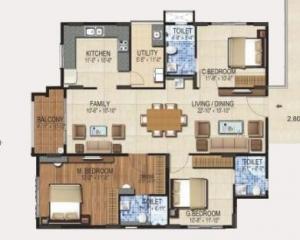 DSR Lotus Towers - Floor plan
