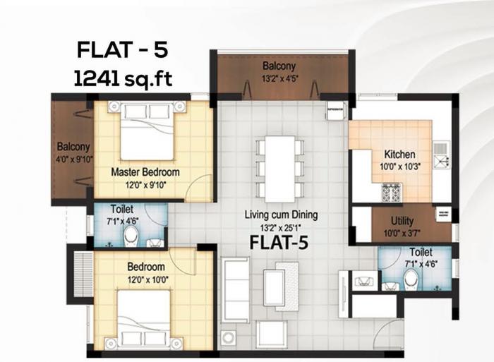 Crescentz Square - Floor Plan