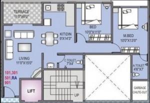 RK Lunkad Aromatic Wind - Floor plan