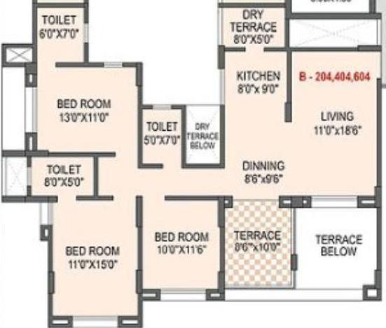 Tyagi Windwards - Floor Plan