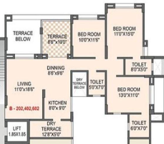 Tyagi Windwards - Floor Plan