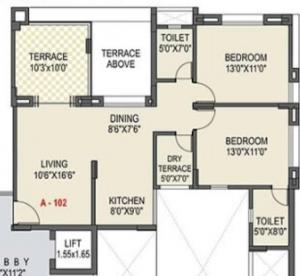 Tyagi Windwards - Floor plan