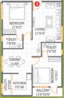 Adithya Pristine - Floor Plan