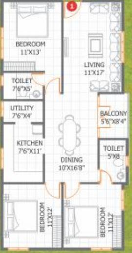 Adithya Pristine - Floor Plan