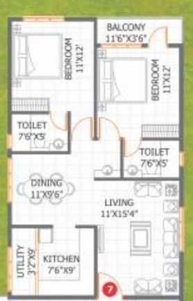 Adithya Pristine - Floor Plan