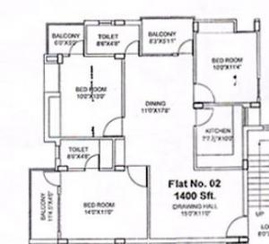 Vasundhara Crest - Floor plan