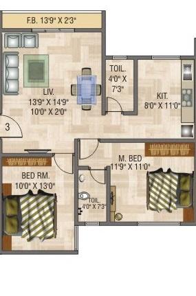 Rosa Elite - Floor Plan
